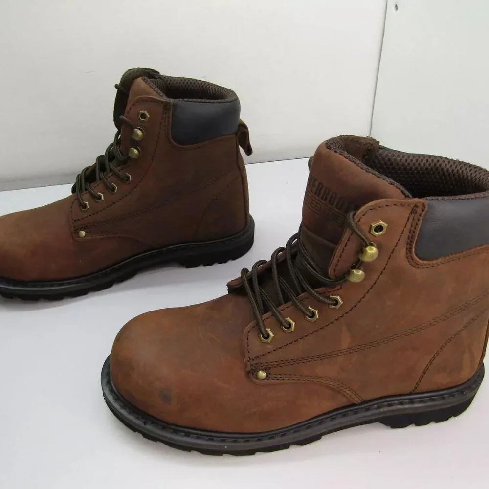 NEW EVERBOOTS Mens Tank Work Boots Steel Toe Lace-Up Padded Durable Size 11M